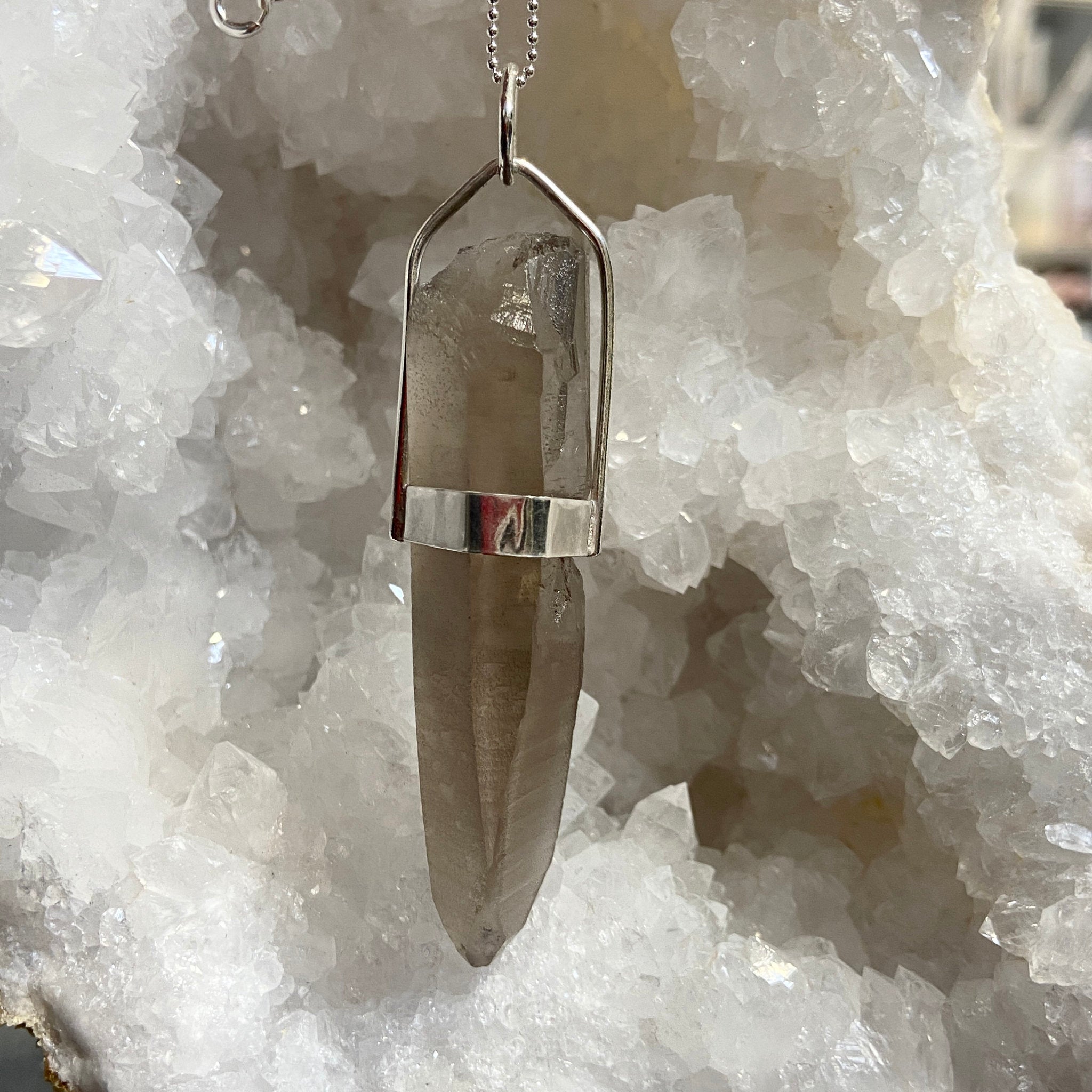 Smoky Lemurian Seed Pendant – Brazil - Bespoke by Song of the Sea