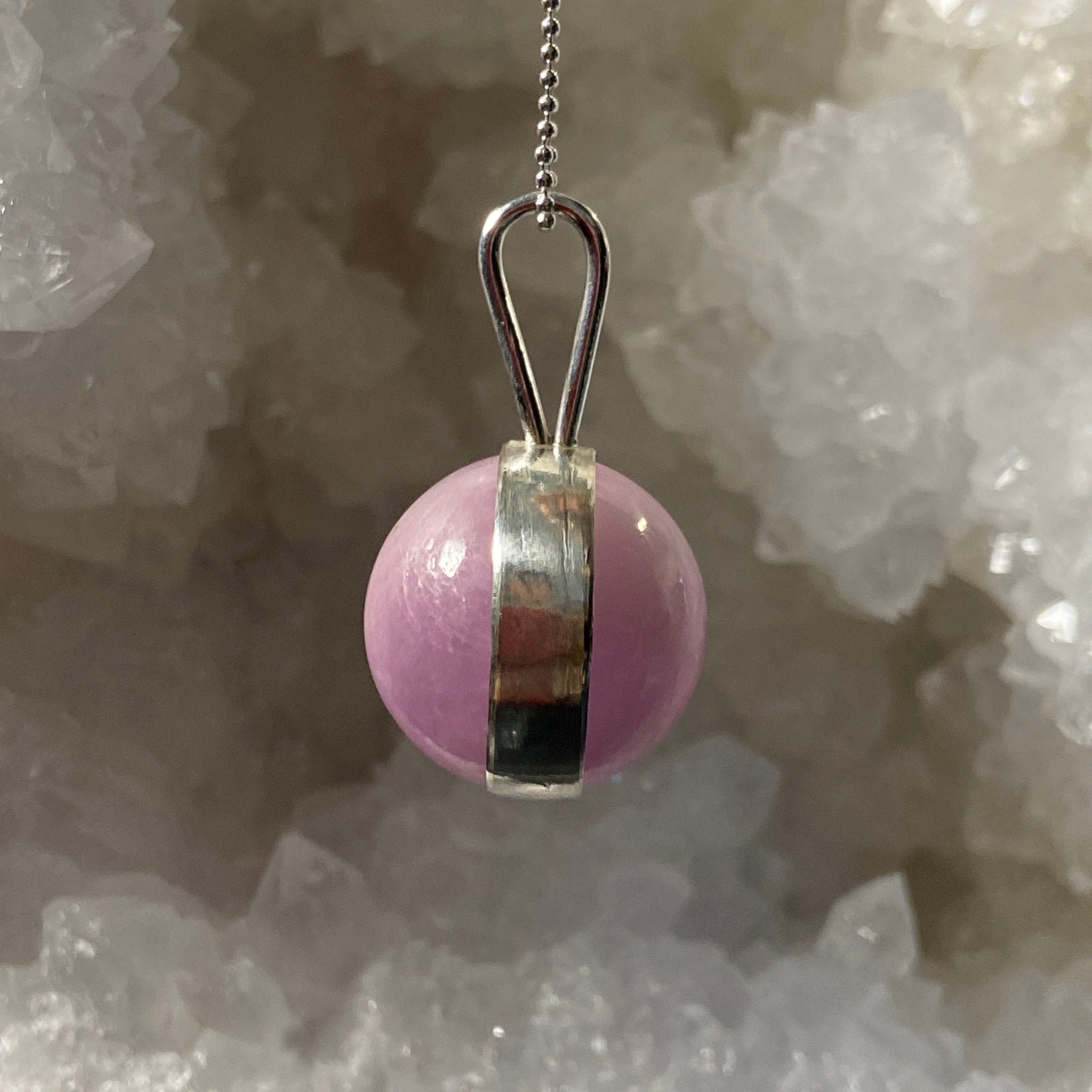 Kunzite Spinner Pendant - Bespoke by Song of the Sea