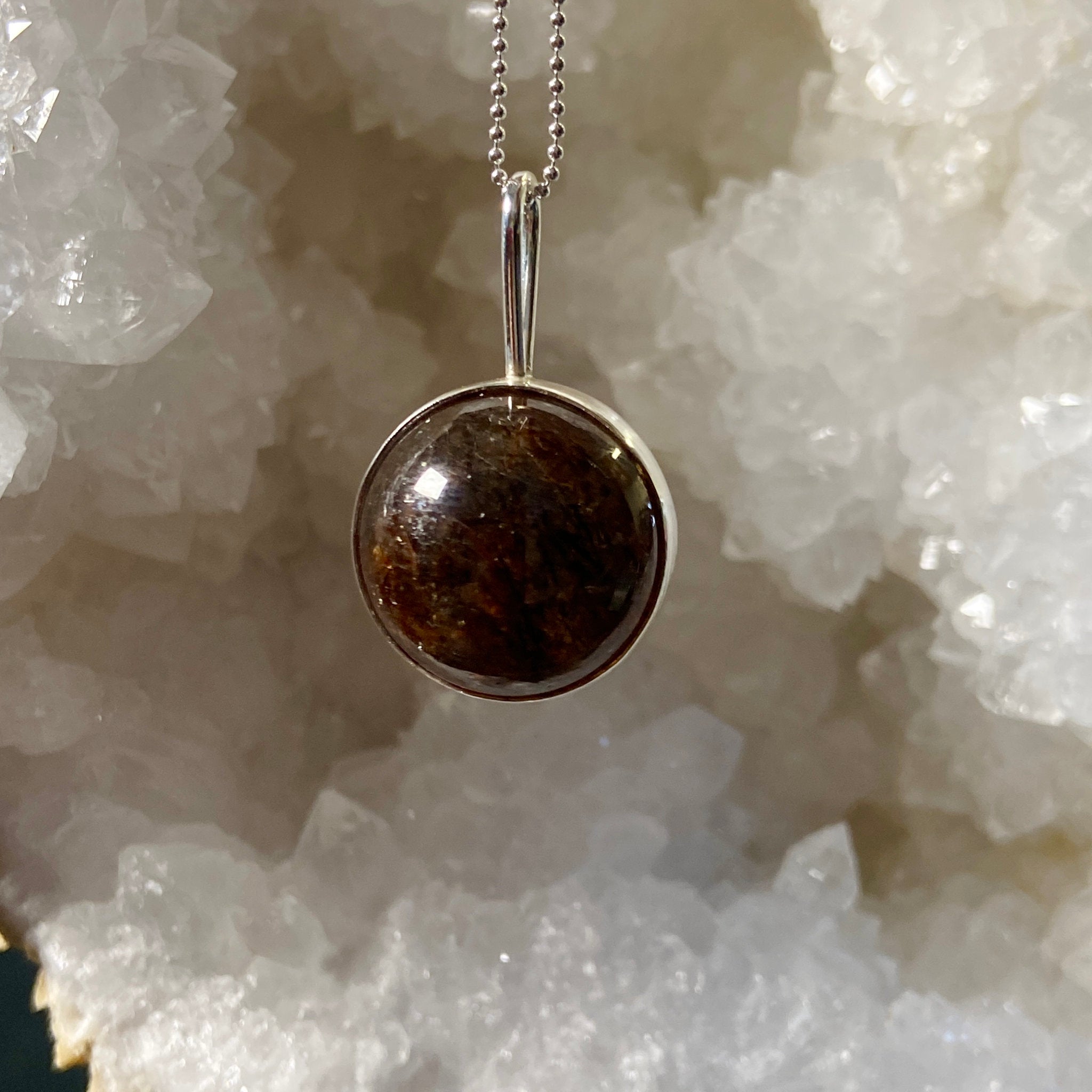 Rutilated Quartz Spinner Pendant - Bespoke by Song of the Sea