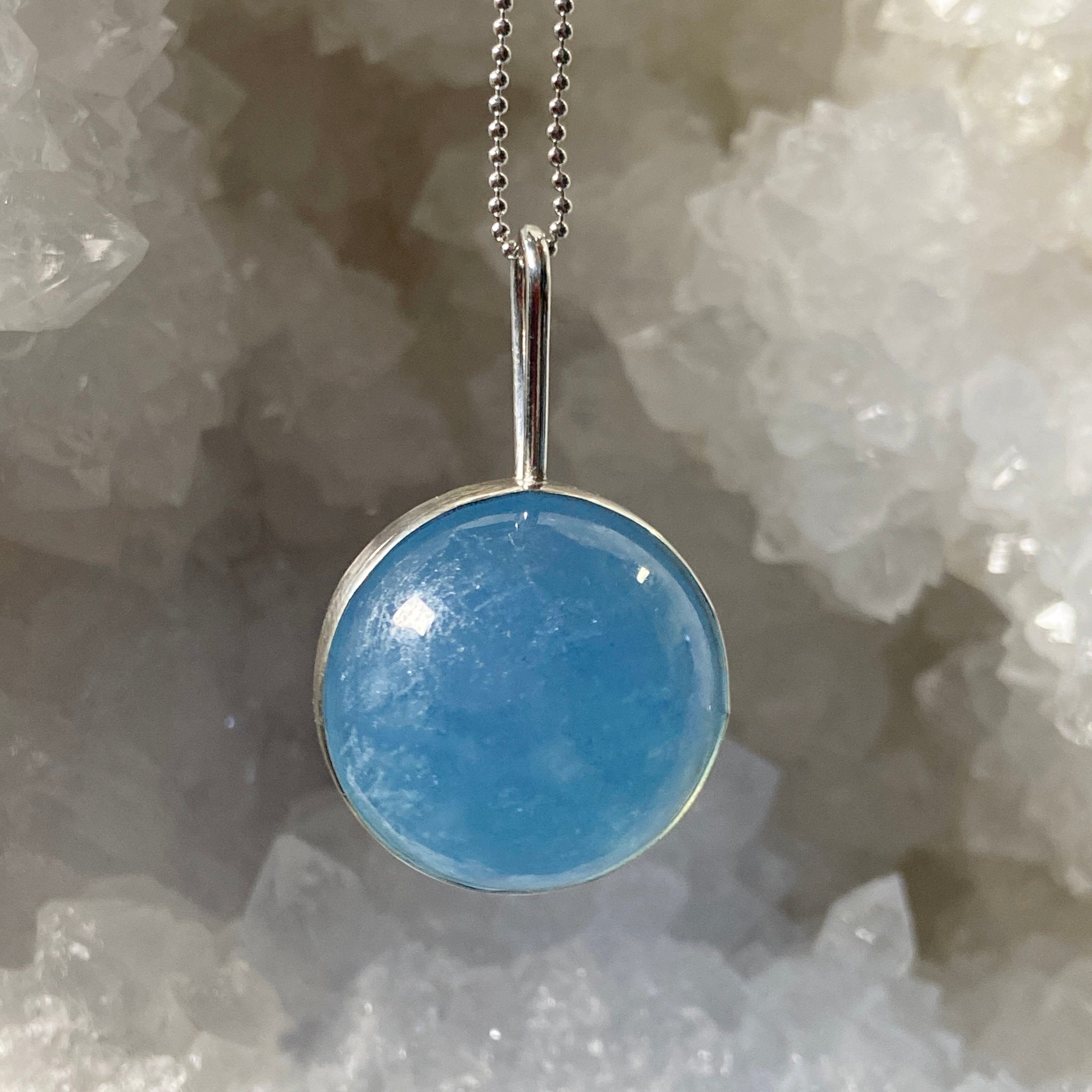 Aquamarine Spinner Pendant - Bespoke by Song of the Sea