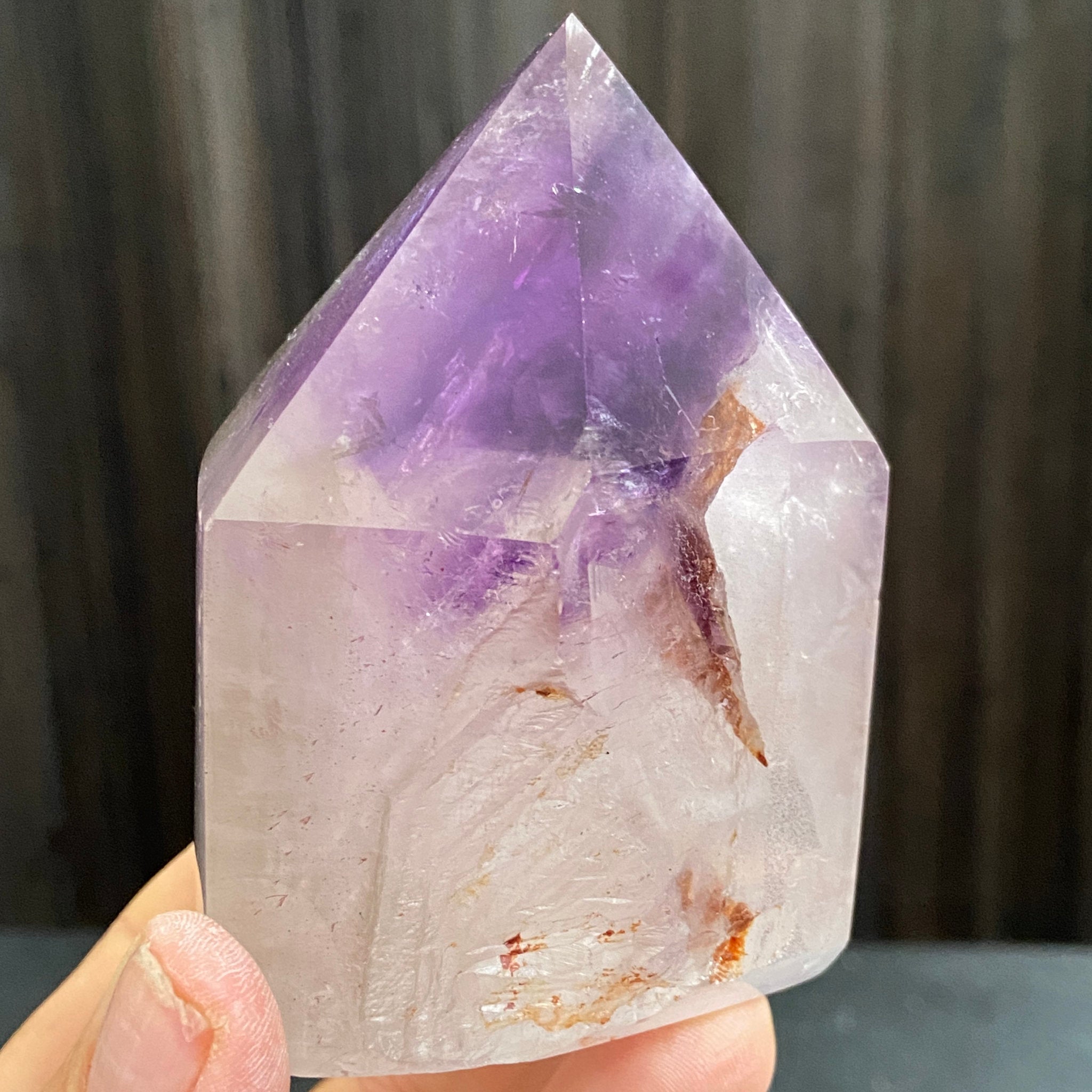 Bolivian Smoky Amethyst Phantom Point