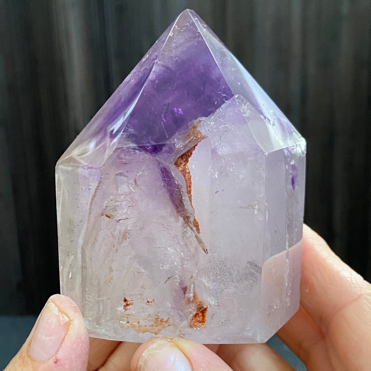 Bolivian Smoky Amethyst Phantom Point