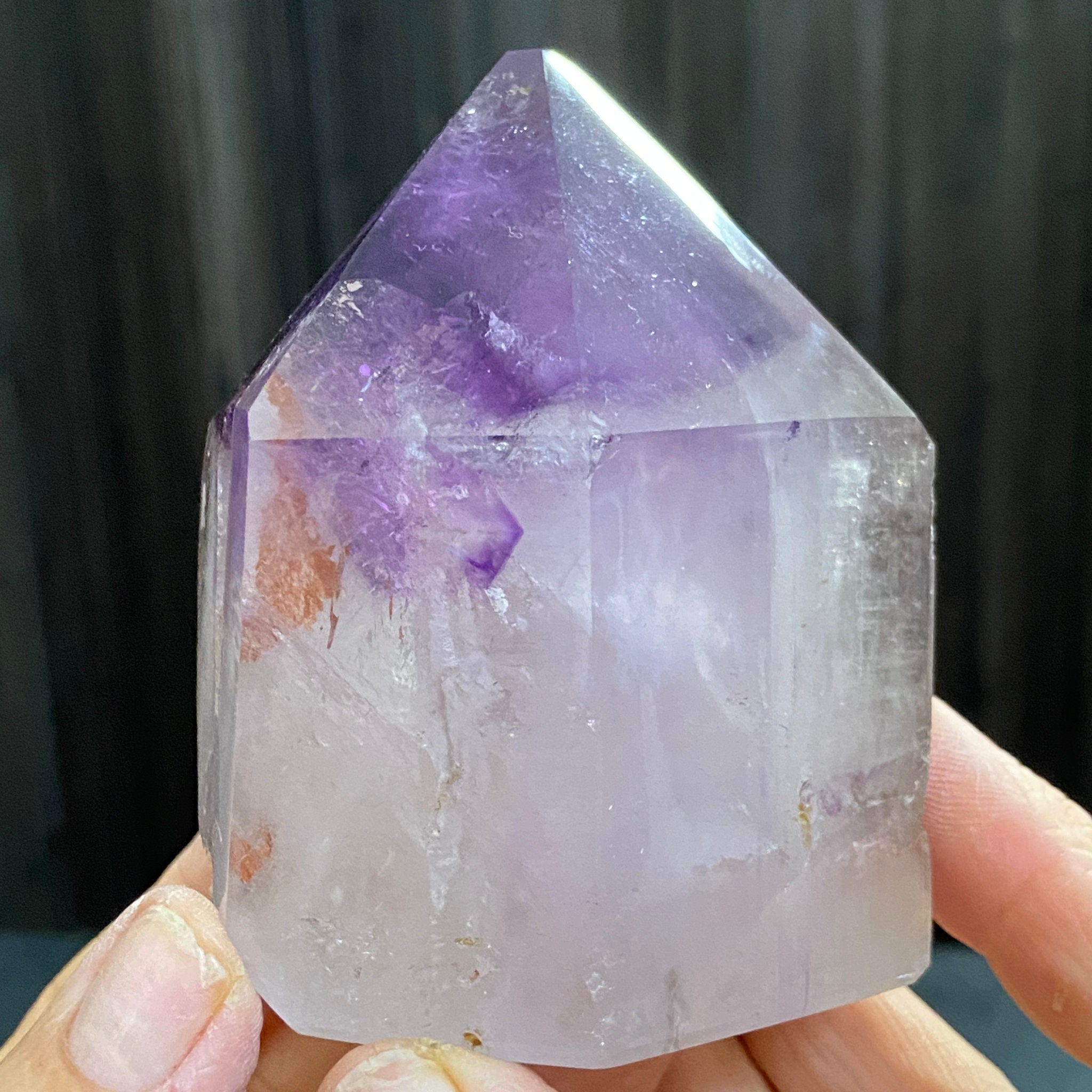 Bolivian Smoky Amethyst Phantom Point
