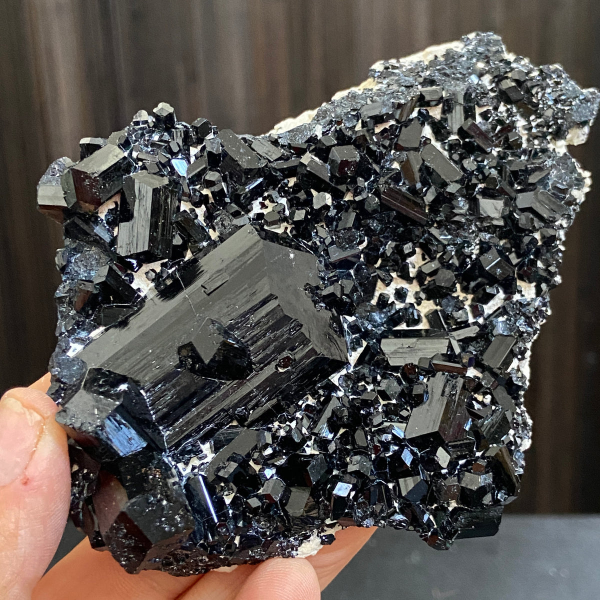 AAA Namibian Black Tourmaline Crystal Cluster
