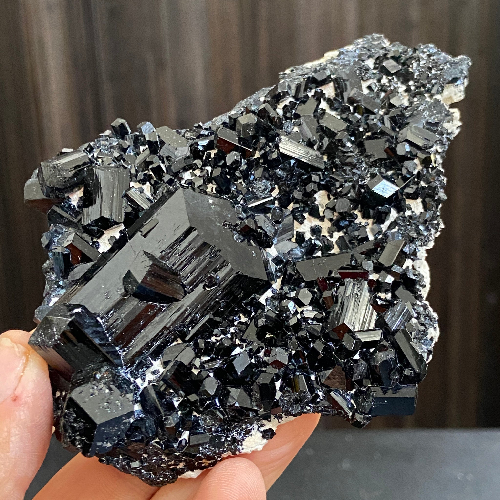AAA Namibian Black Tourmaline Crystal Cluster