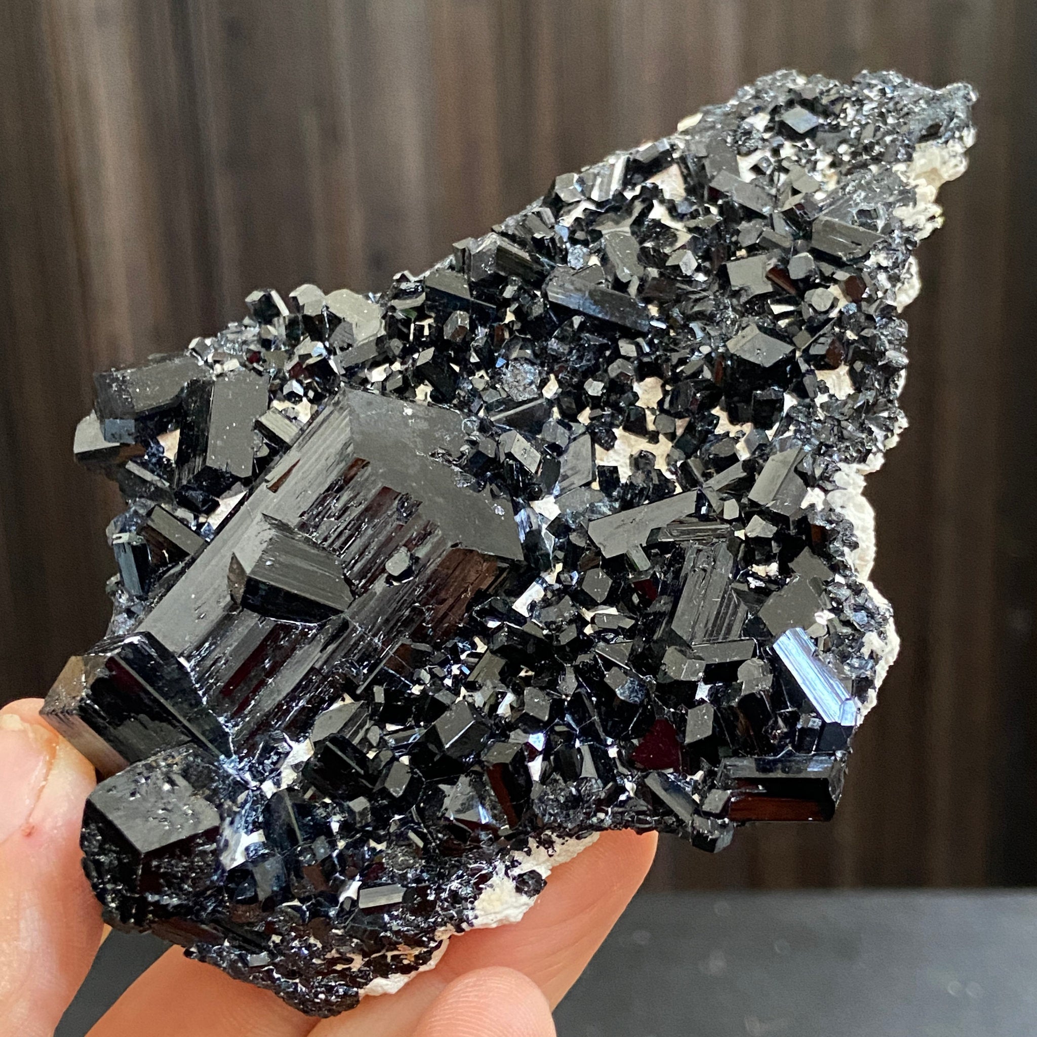 AAA Namibian Black Tourmaline Crystal Cluster