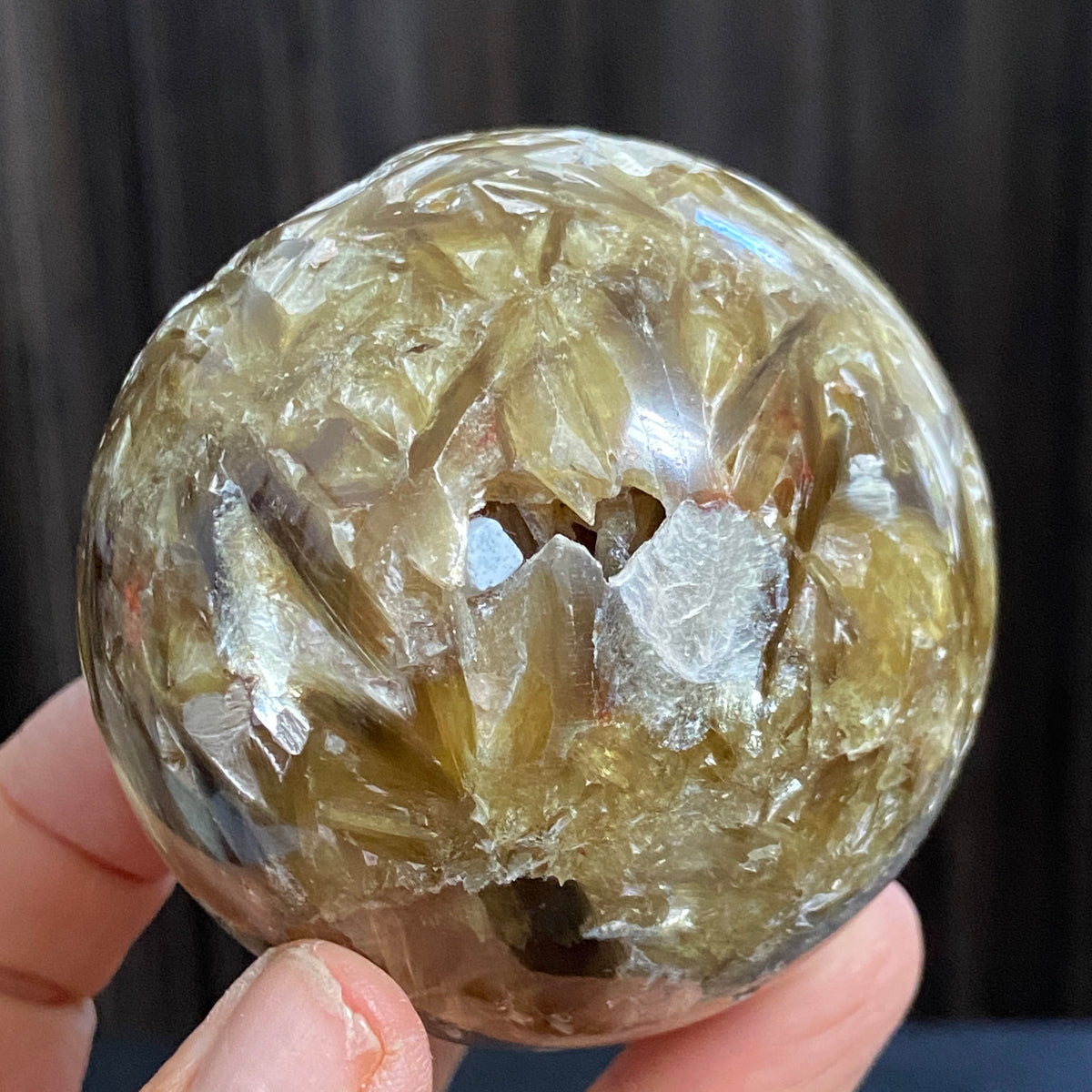 Rare Golden Muscovite Sphere
