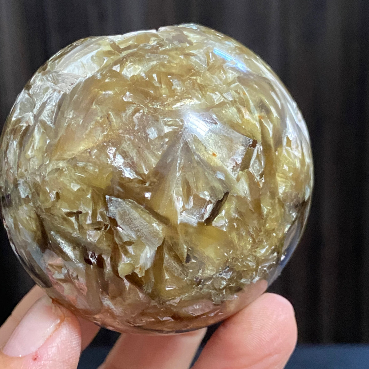 Rare Golden Muscovite Sphere