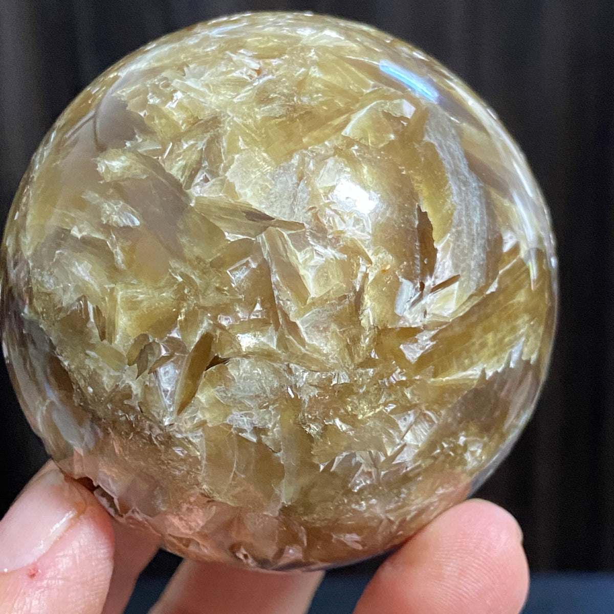 Rare Golden Muscovite Sphere