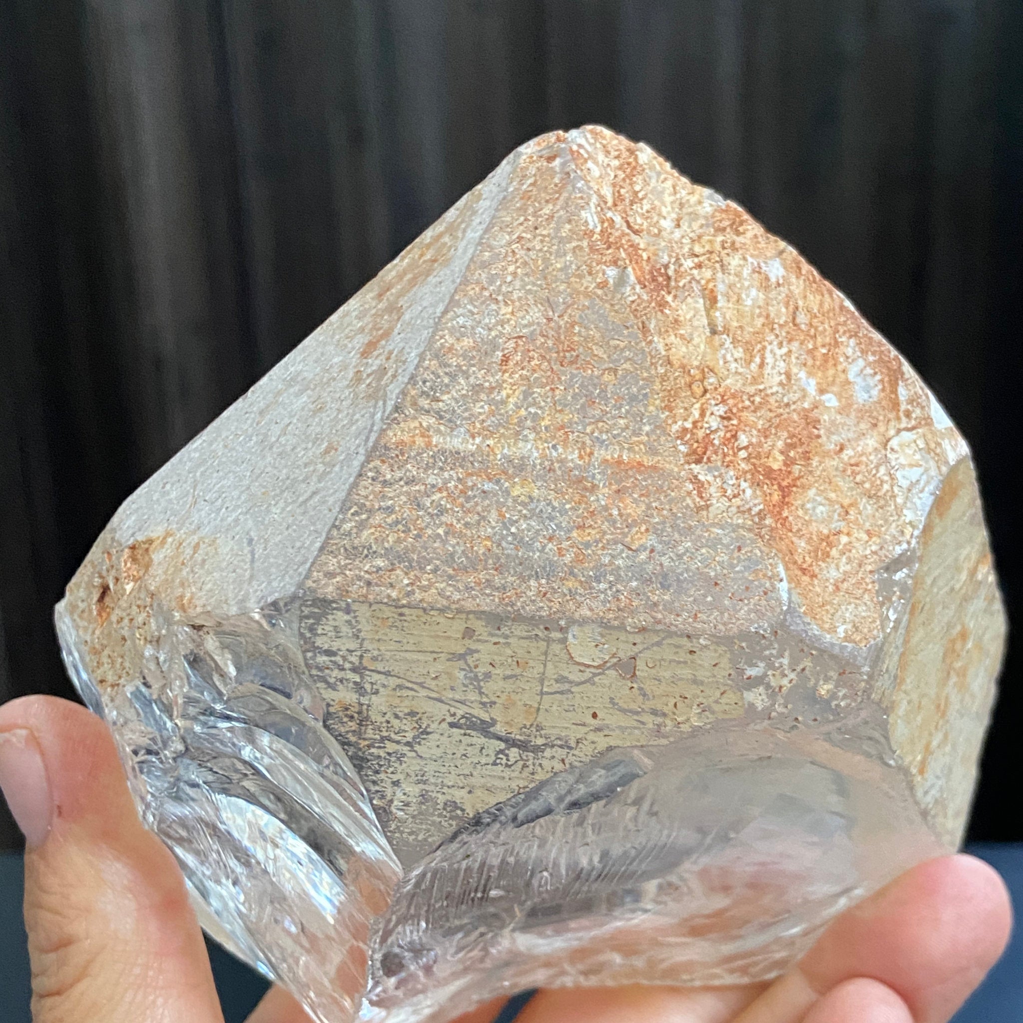 Large Ice-Clear Quartz Crystal with Termination