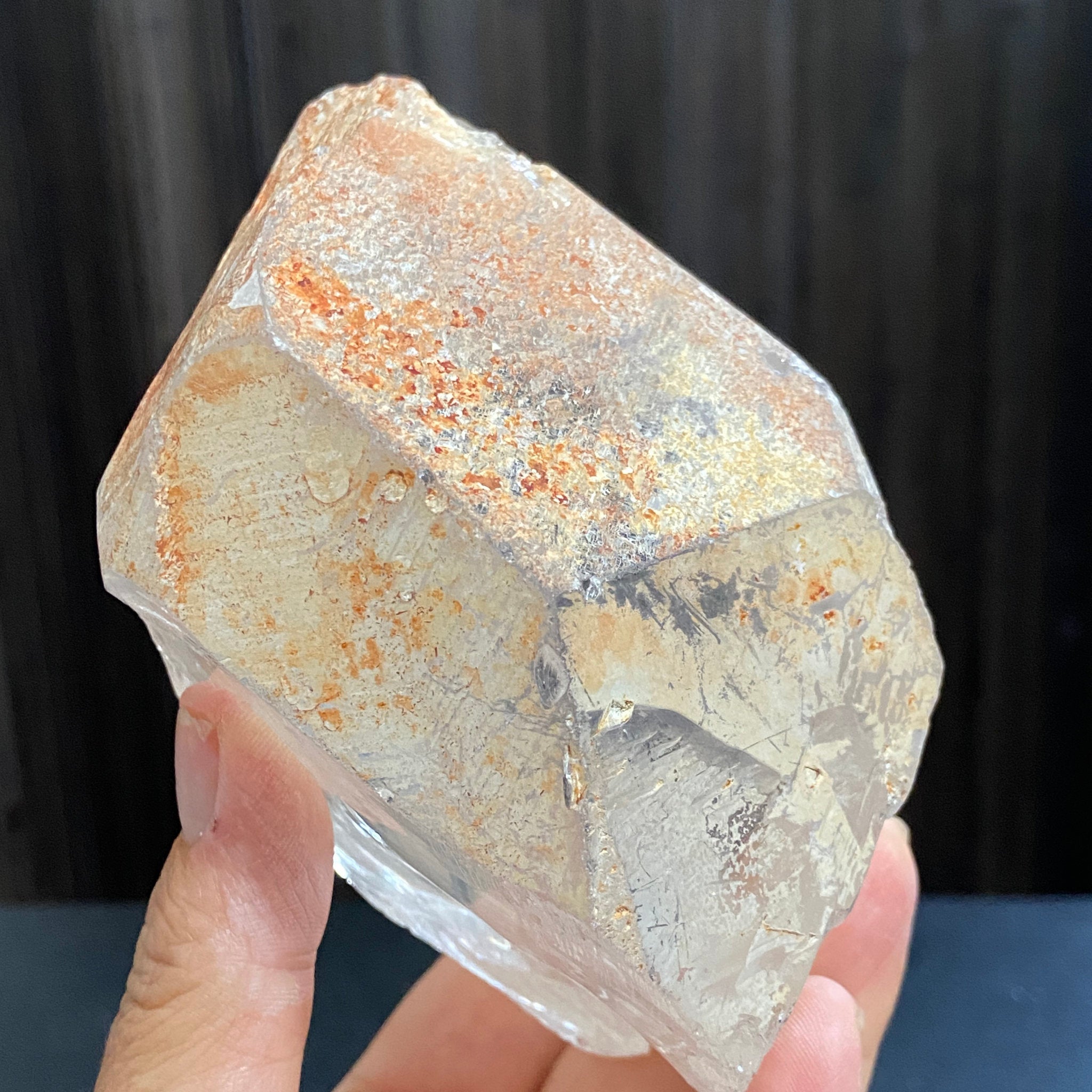 Large Ice-Clear Quartz Crystal with Termination