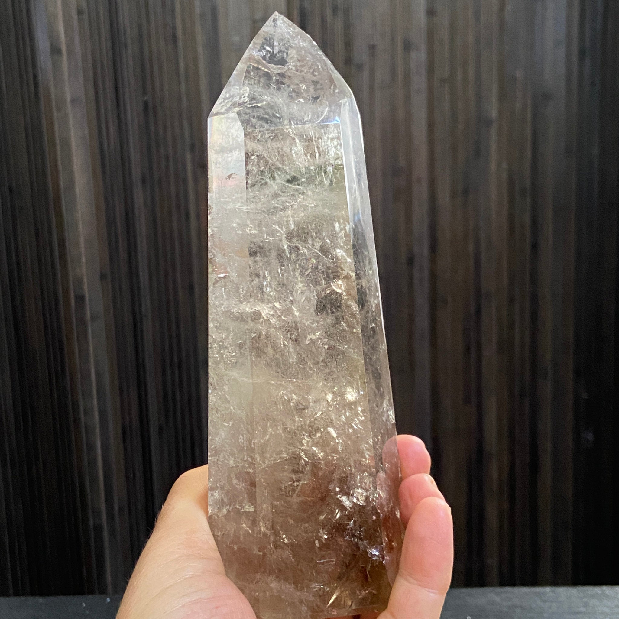 Large Brazilian Smoky Quartz Tower