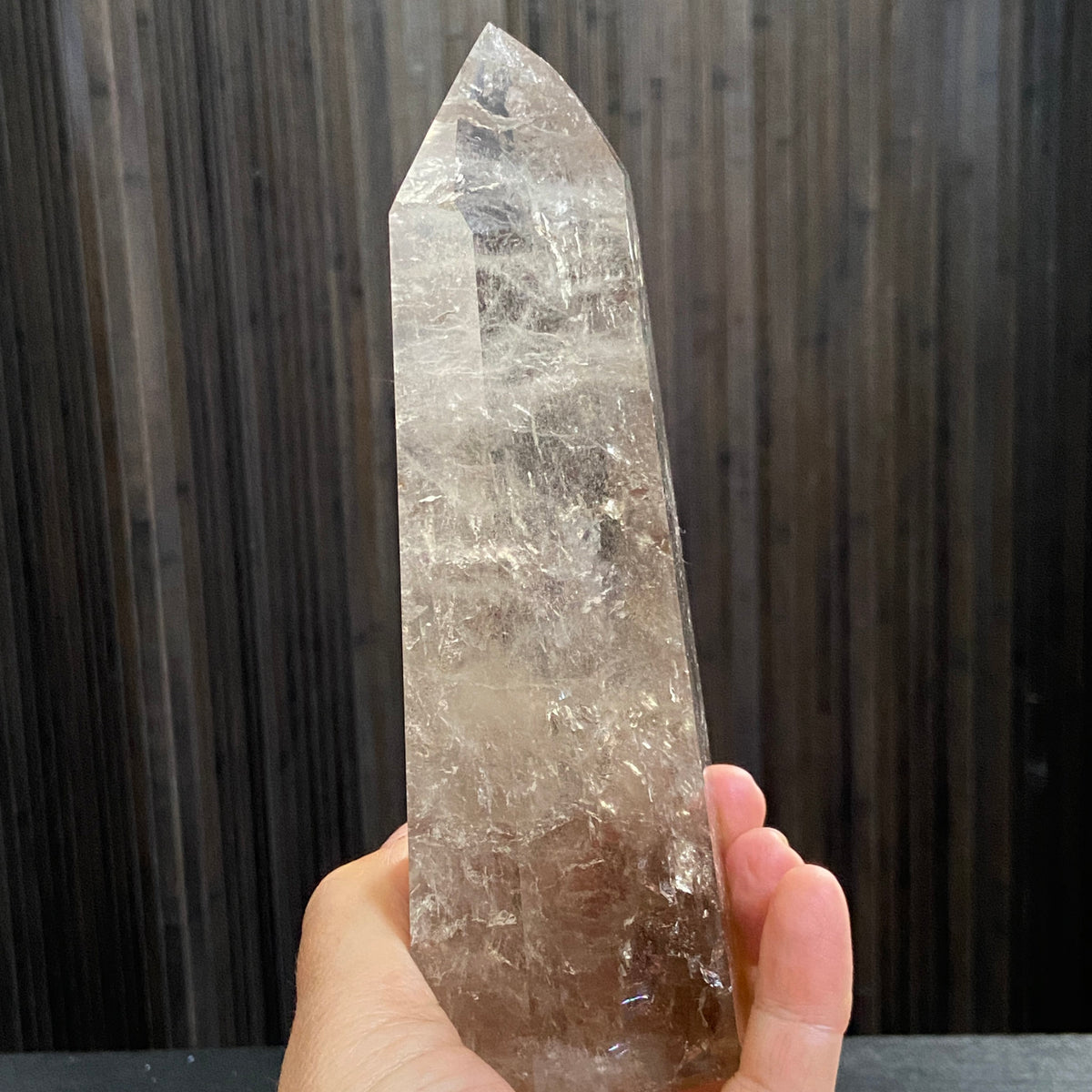 Large Brazilian Smoky Quartz Tower