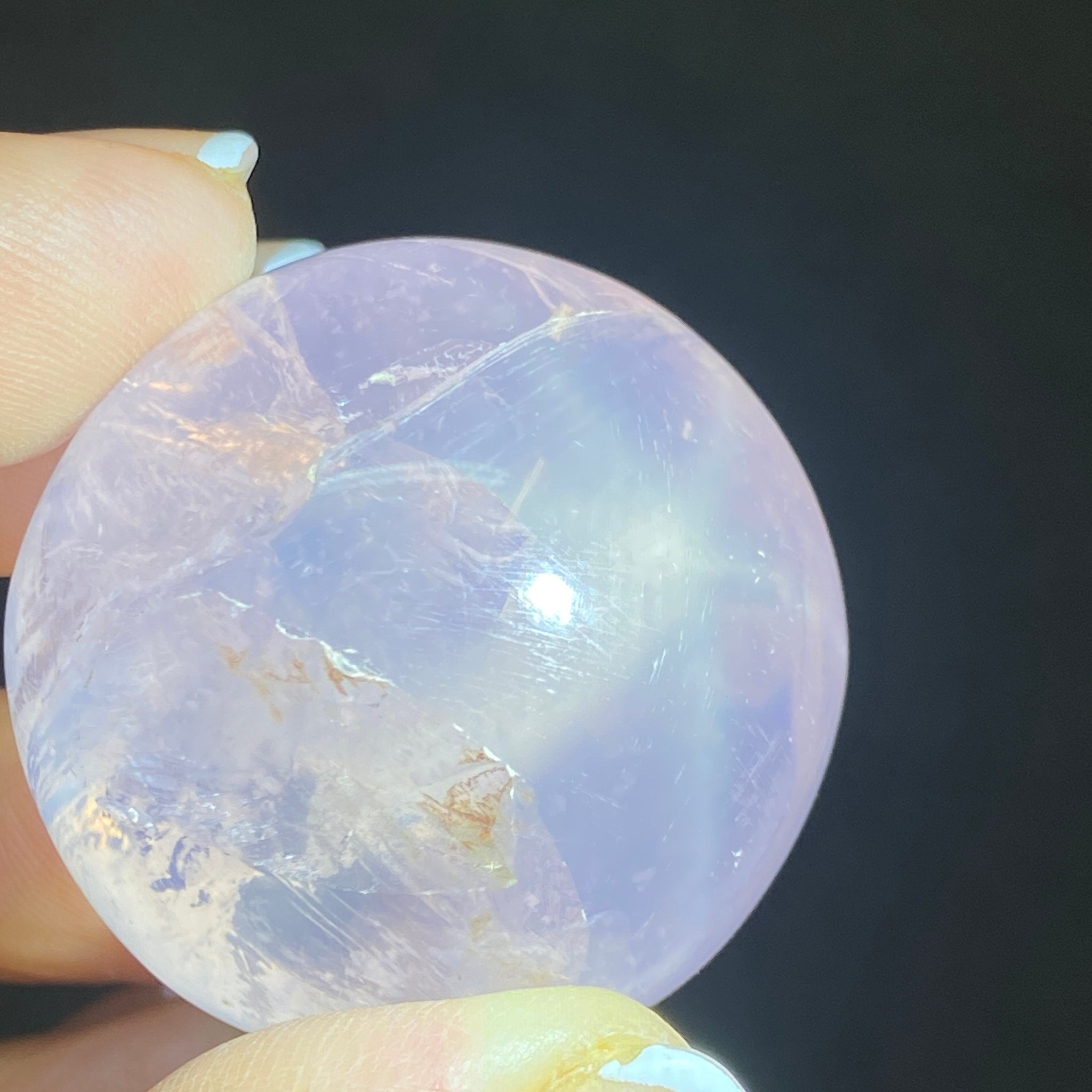 Double Star Rose Quartz Sphere - Brazil