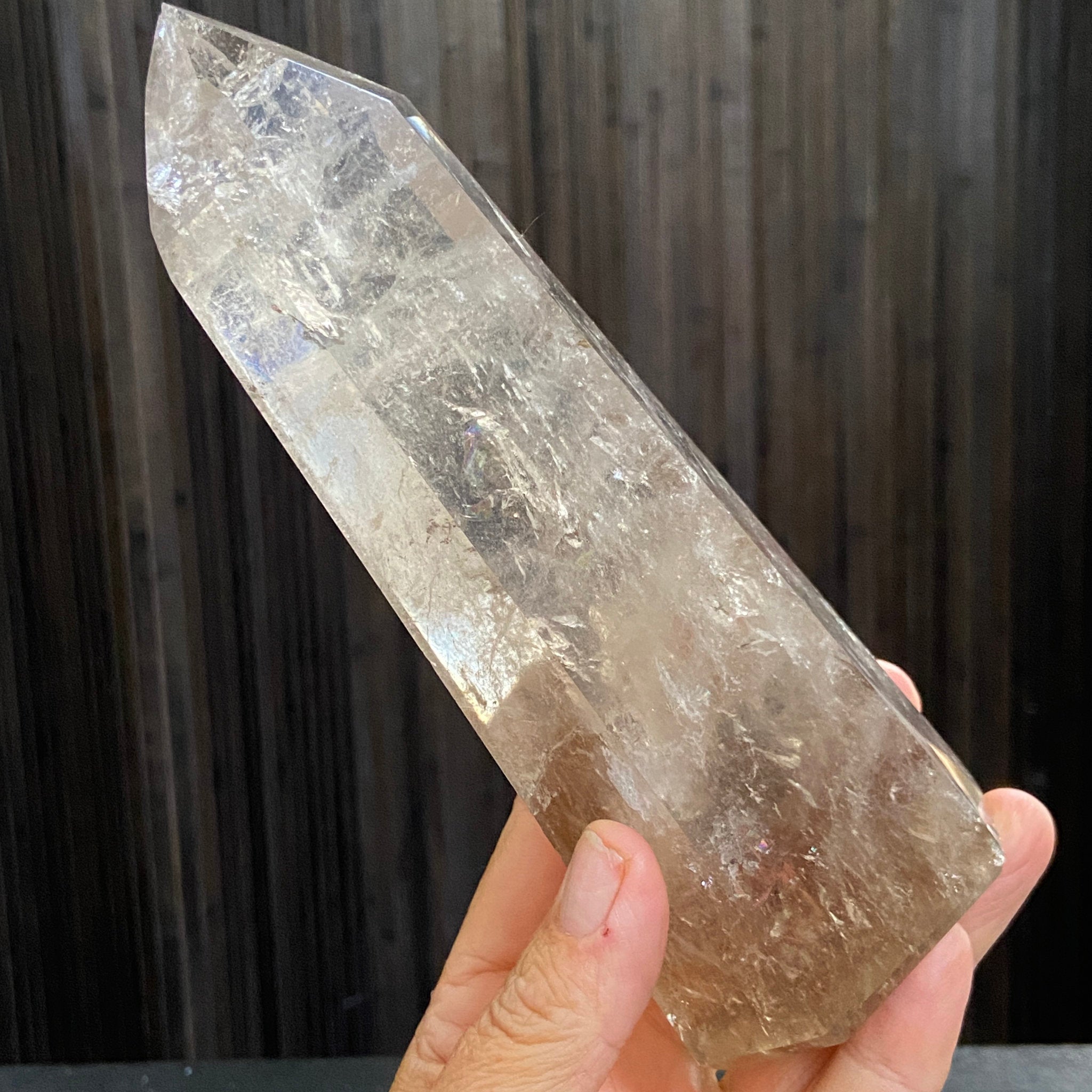 Large Brazilian Smoky Quartz Tower