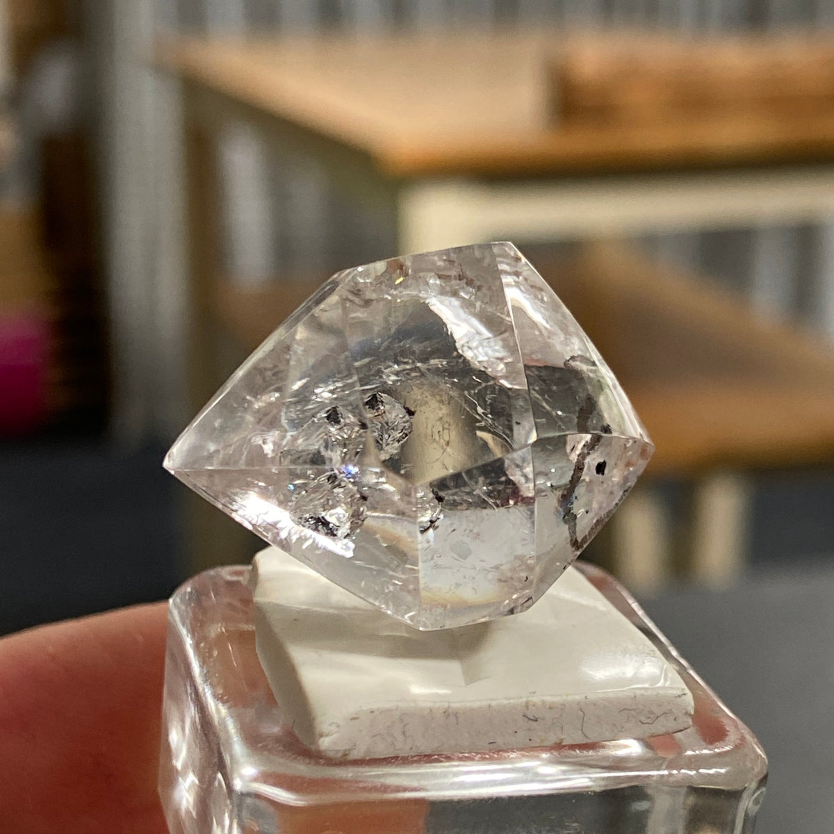 Double Terminated Quartz with Carbon and Heart Inclusion - Brazil