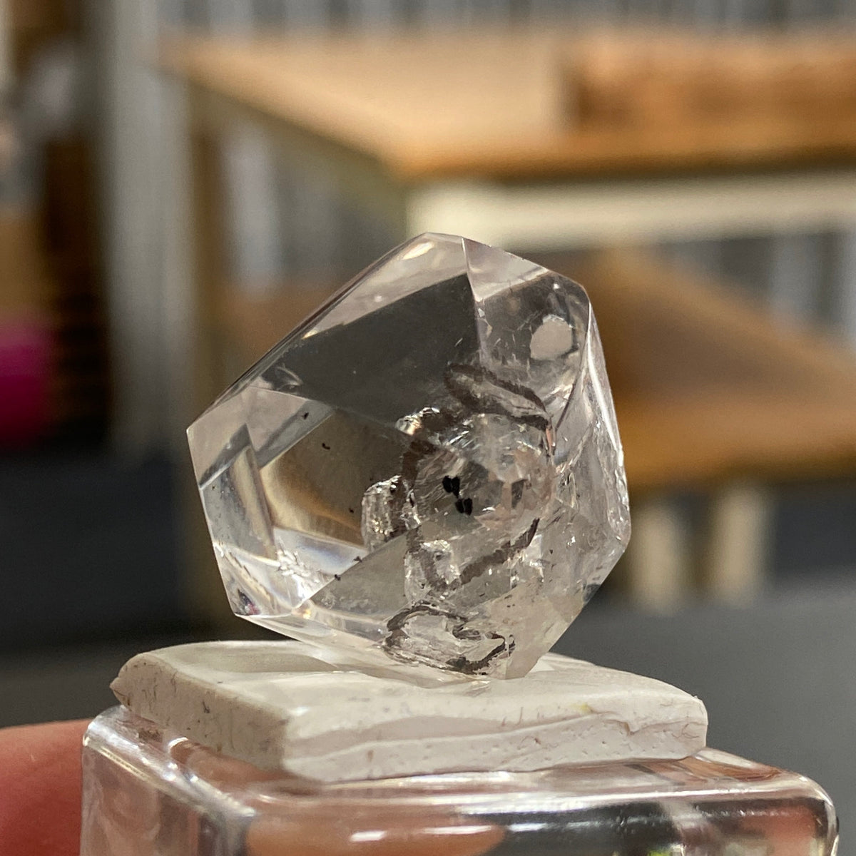 Double Terminated Quartz with Carbon and Heart Inclusion - Brazil