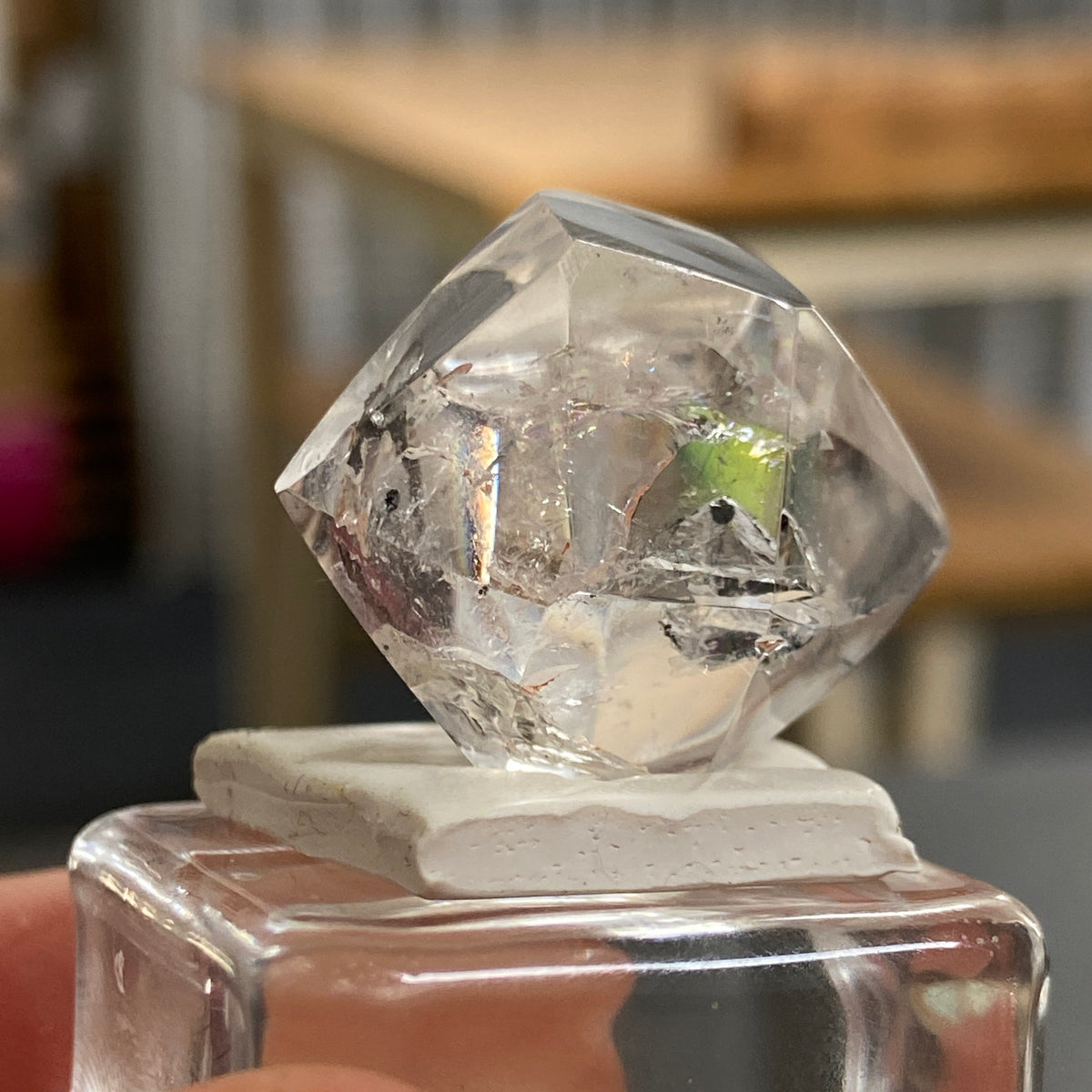 Double Terminated Quartz with Carbon and Heart Inclusion - Brazil