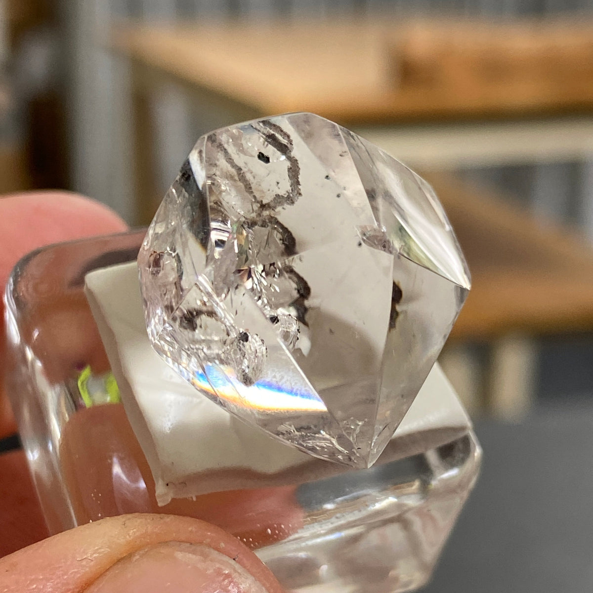 Double Terminated Quartz with Carbon and Heart Inclusion - Brazil