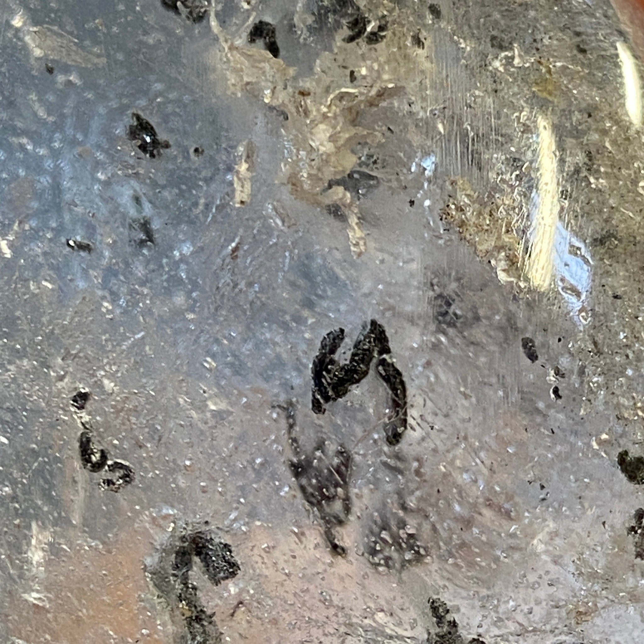 Clear Quartz with Black Chlorite Inclusions – Brazil