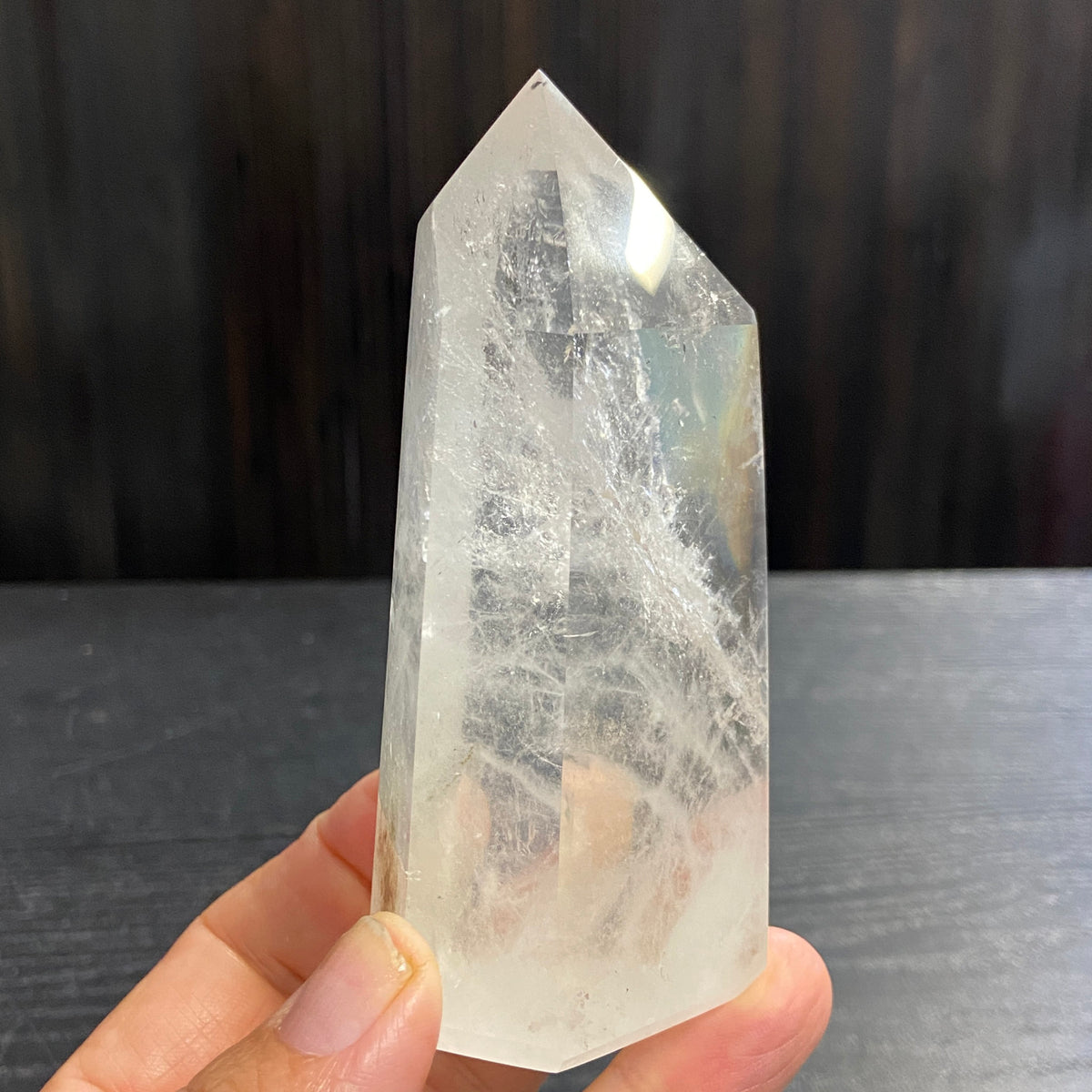 Clear Quartz Standing Point – Madagascar