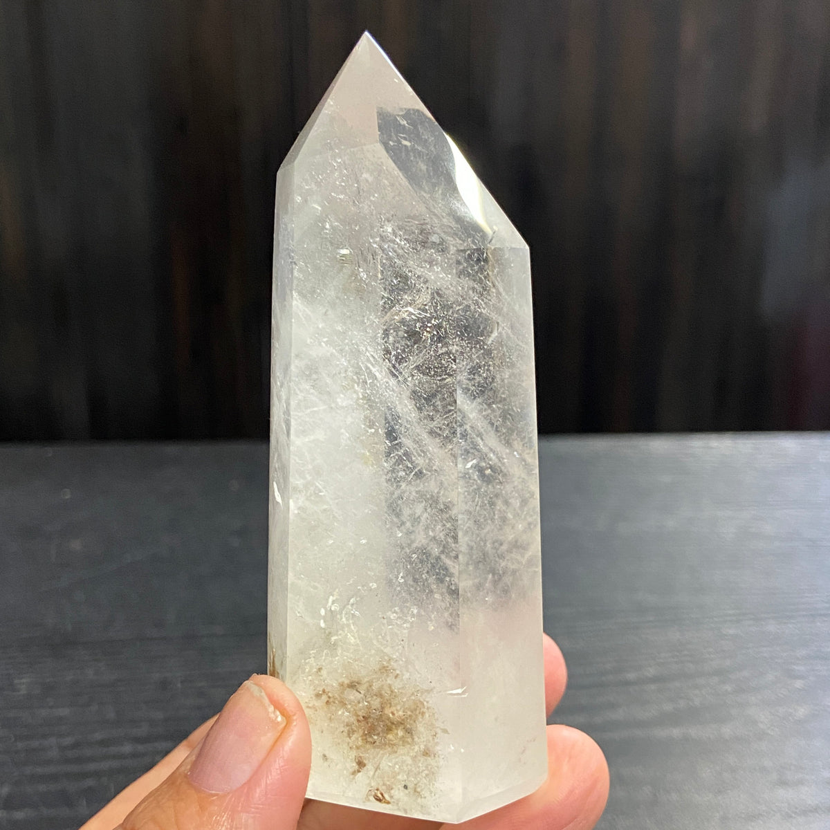 Clear Quartz Standing Point – Madagascar