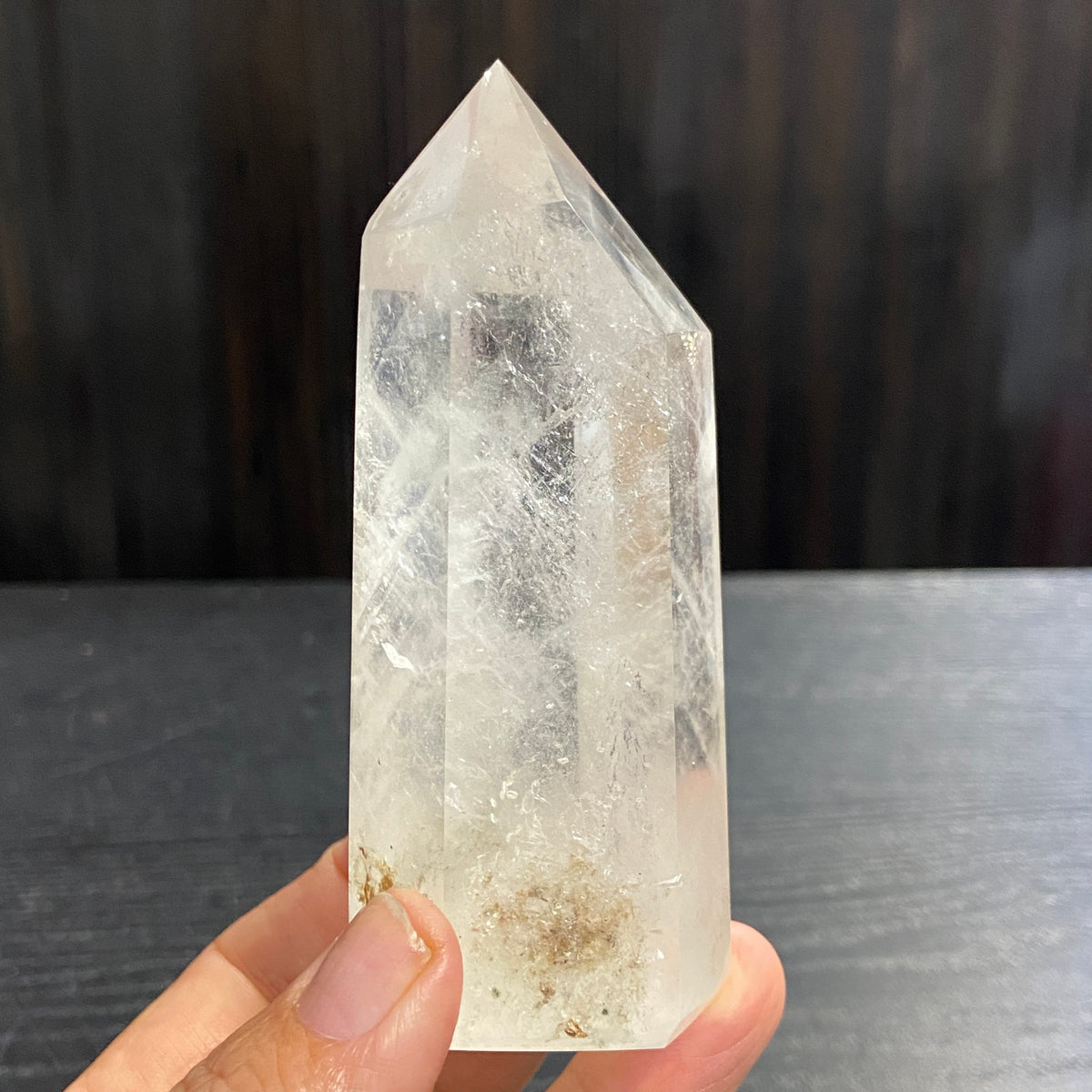 Clear Quartz Standing Point – Madagascar