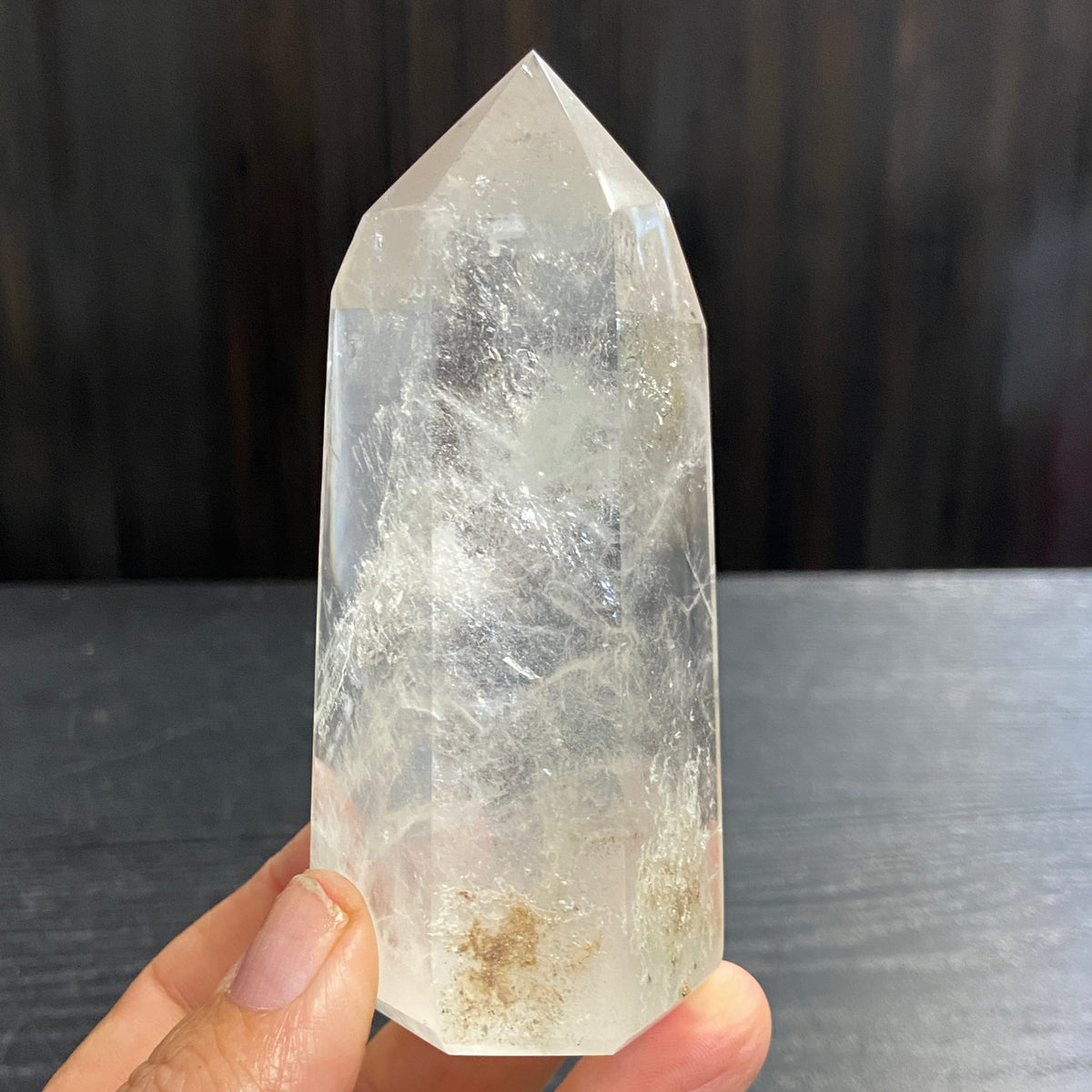 Clear Quartz Standing Point – Madagascar