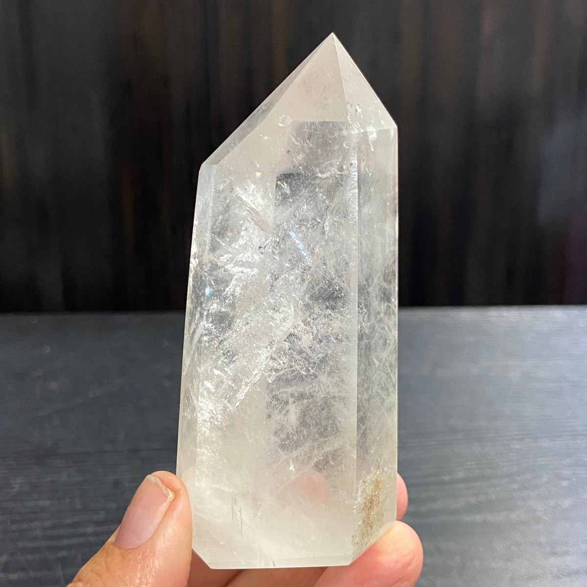 Clear Quartz Standing Point – Madagascar