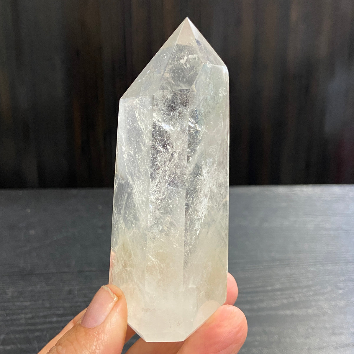 Clear Quartz Standing Point – Madagascar