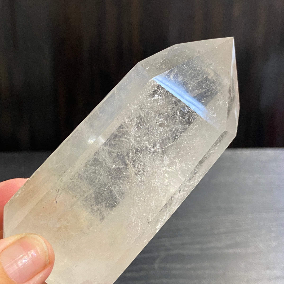 Clear Quartz Standing Point – Madagascar