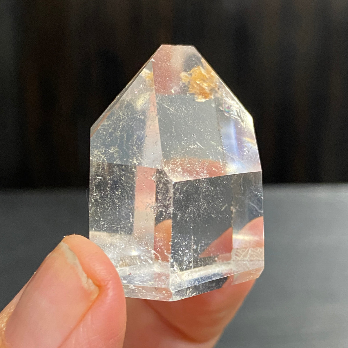 Golden Healer Clear Quartz Standing Point – Brazil