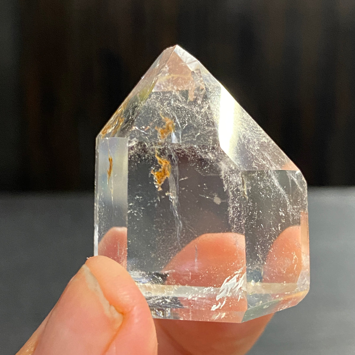 Golden Healer Clear Quartz Standing Point – Brazil