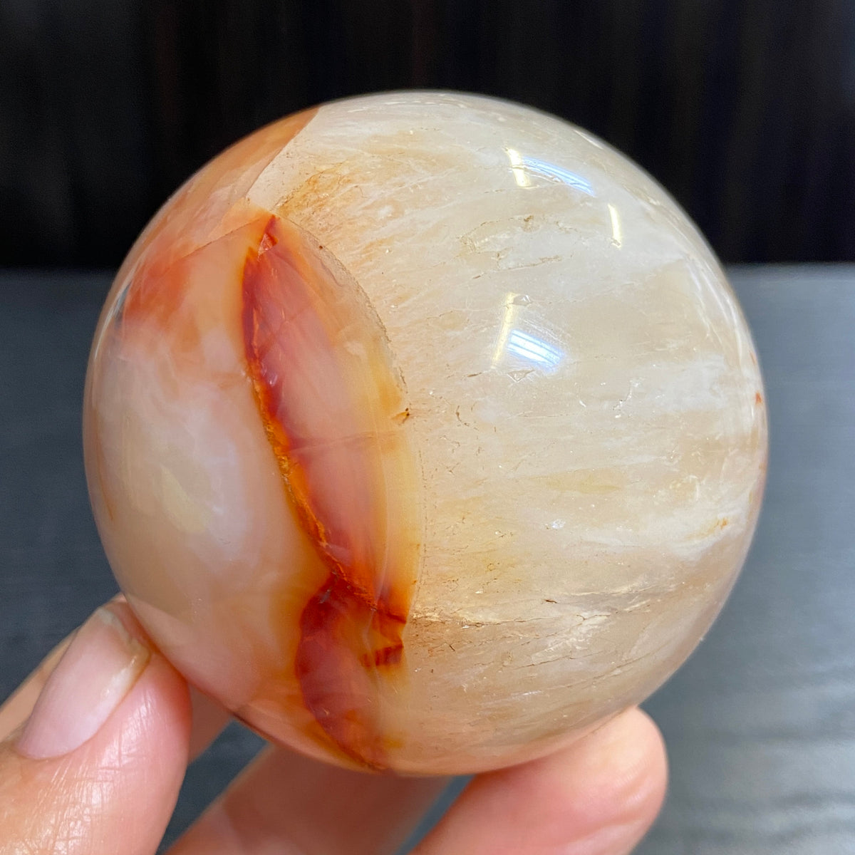 Carnelian Sphere – Madagascar