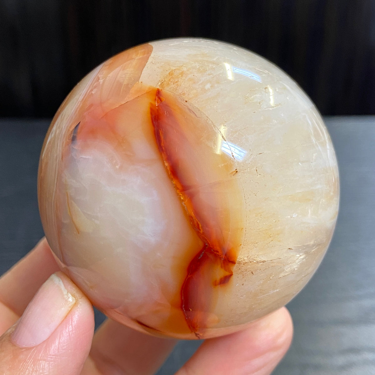 Carnelian Sphere – Madagascar