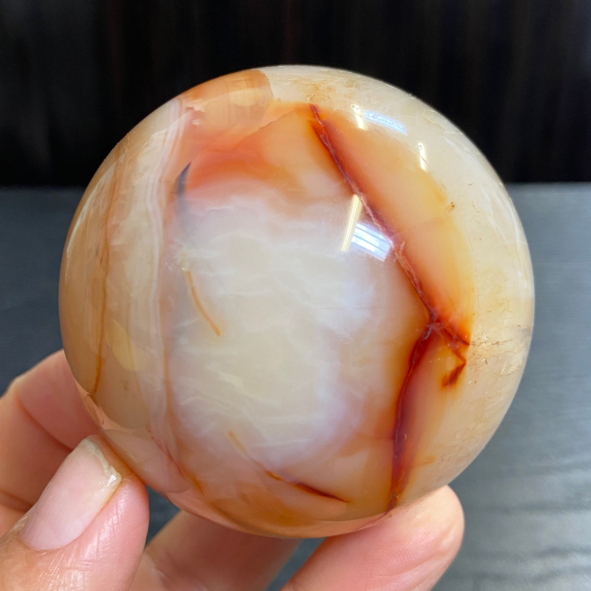 Carnelian Sphere – Madagascar