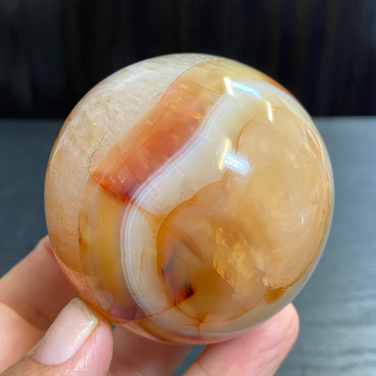 Carnelian Sphere – Madagascar
