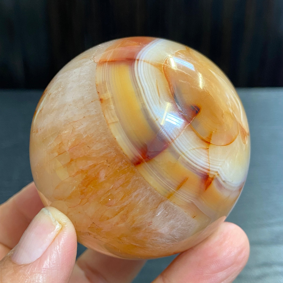 Carnelian Sphere – Madagascar