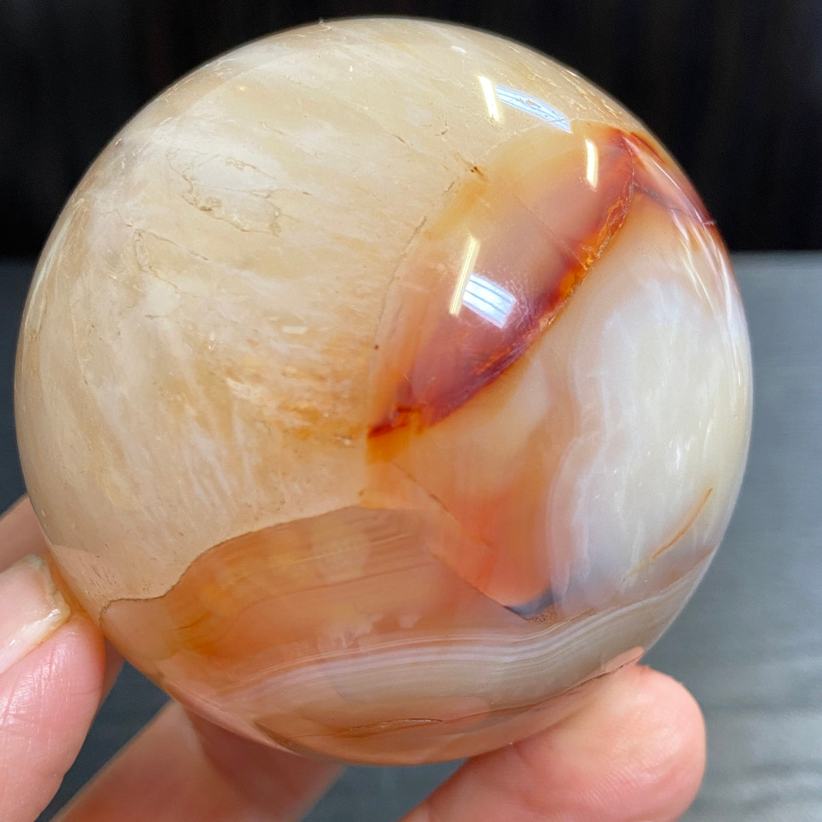 Carnelian Sphere – Madagascar