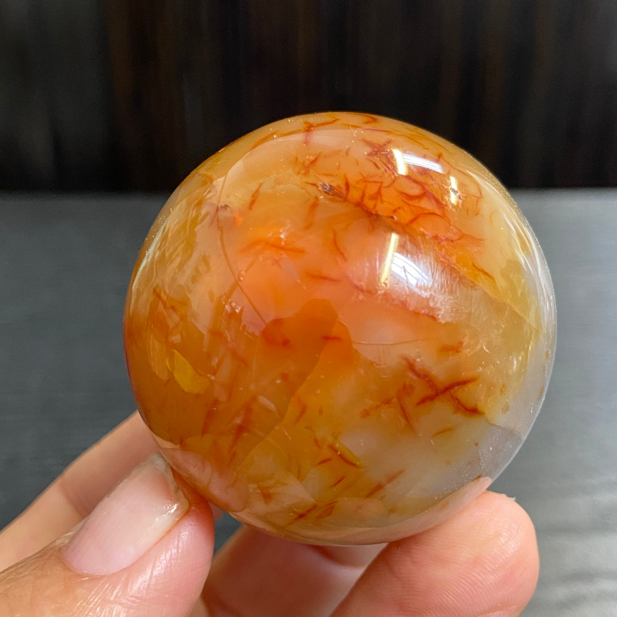 Carnelian Sphere – Madagascar