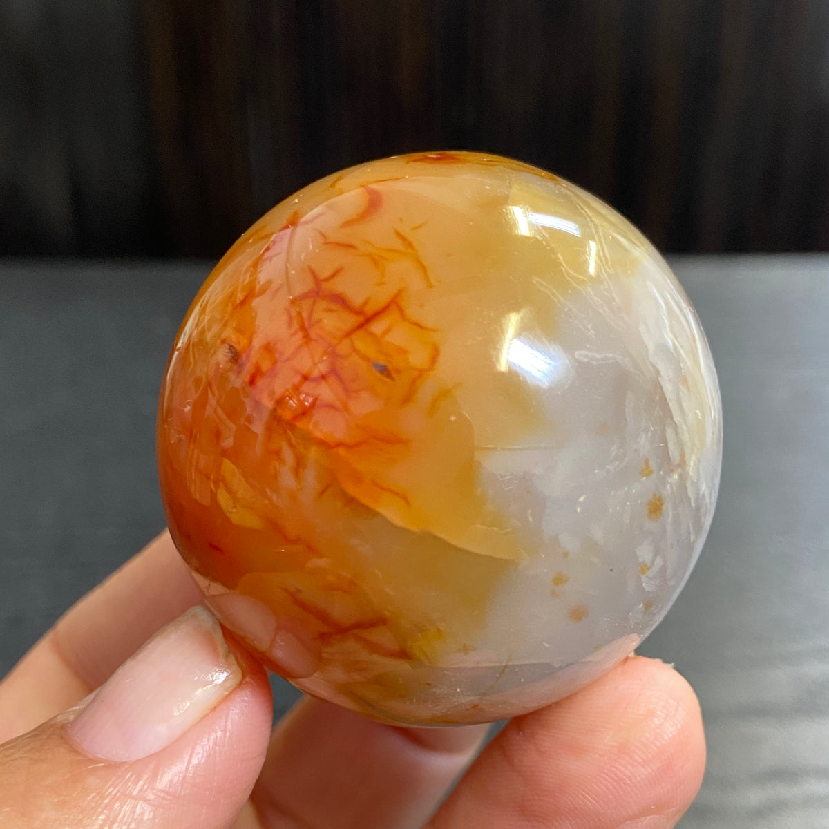 Carnelian Sphere – Madagascar