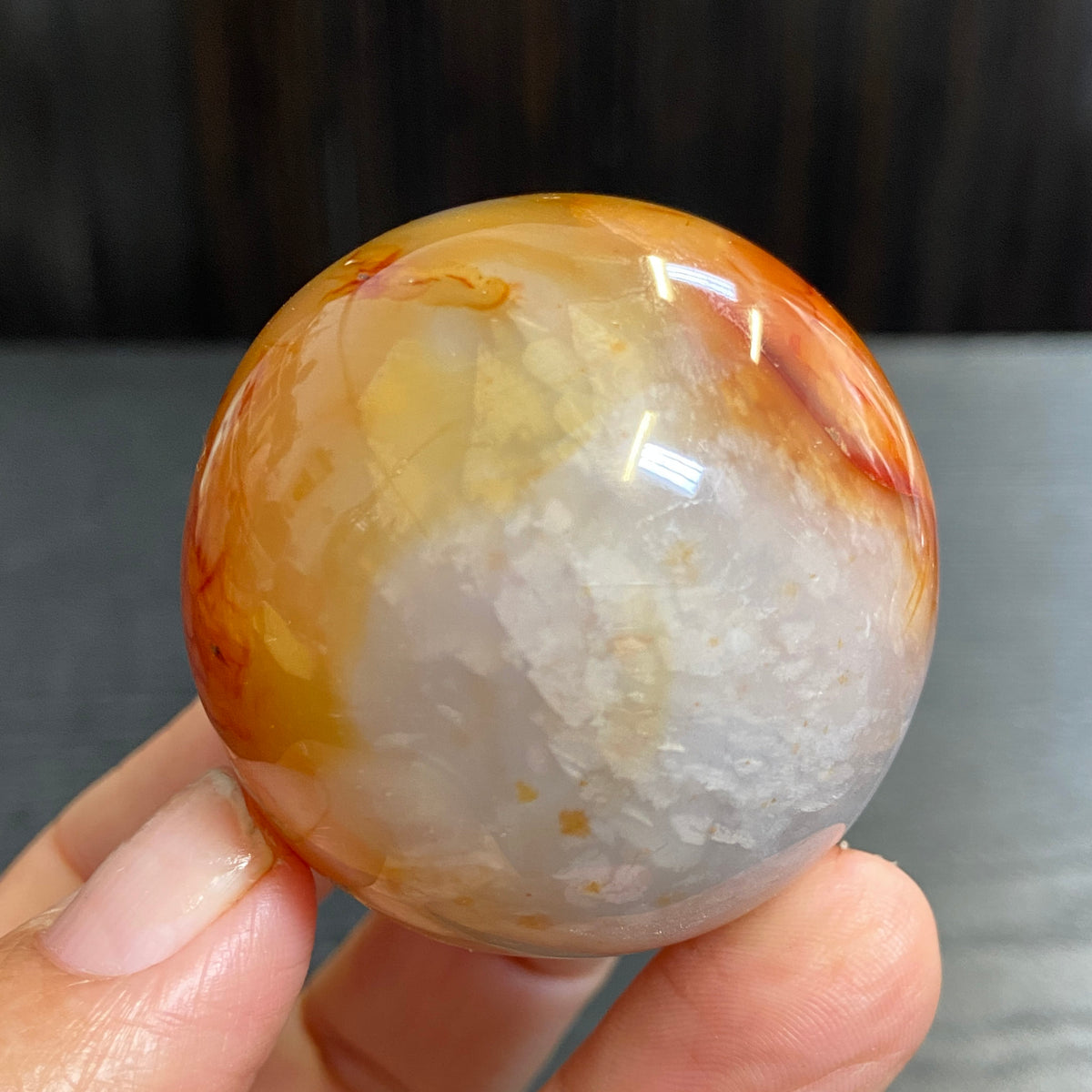 Carnelian Sphere – Madagascar