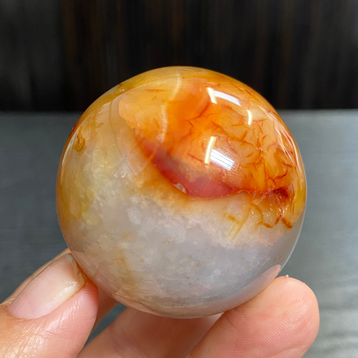 Carnelian Sphere – Madagascar