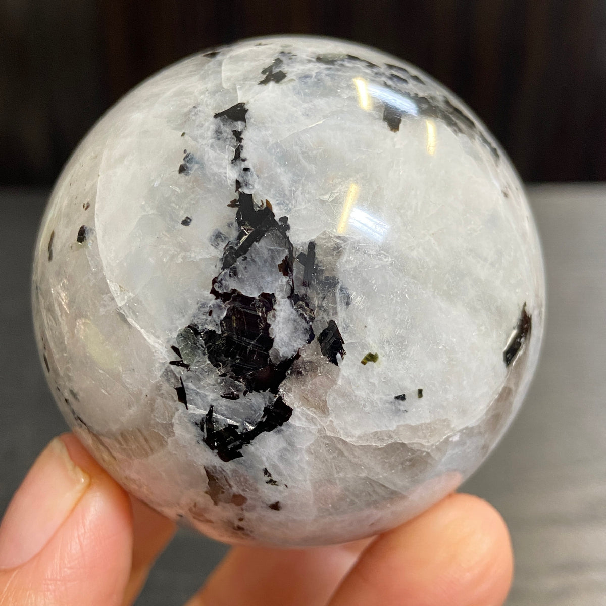 Rainbow Moonstone Sphere – Madagascar