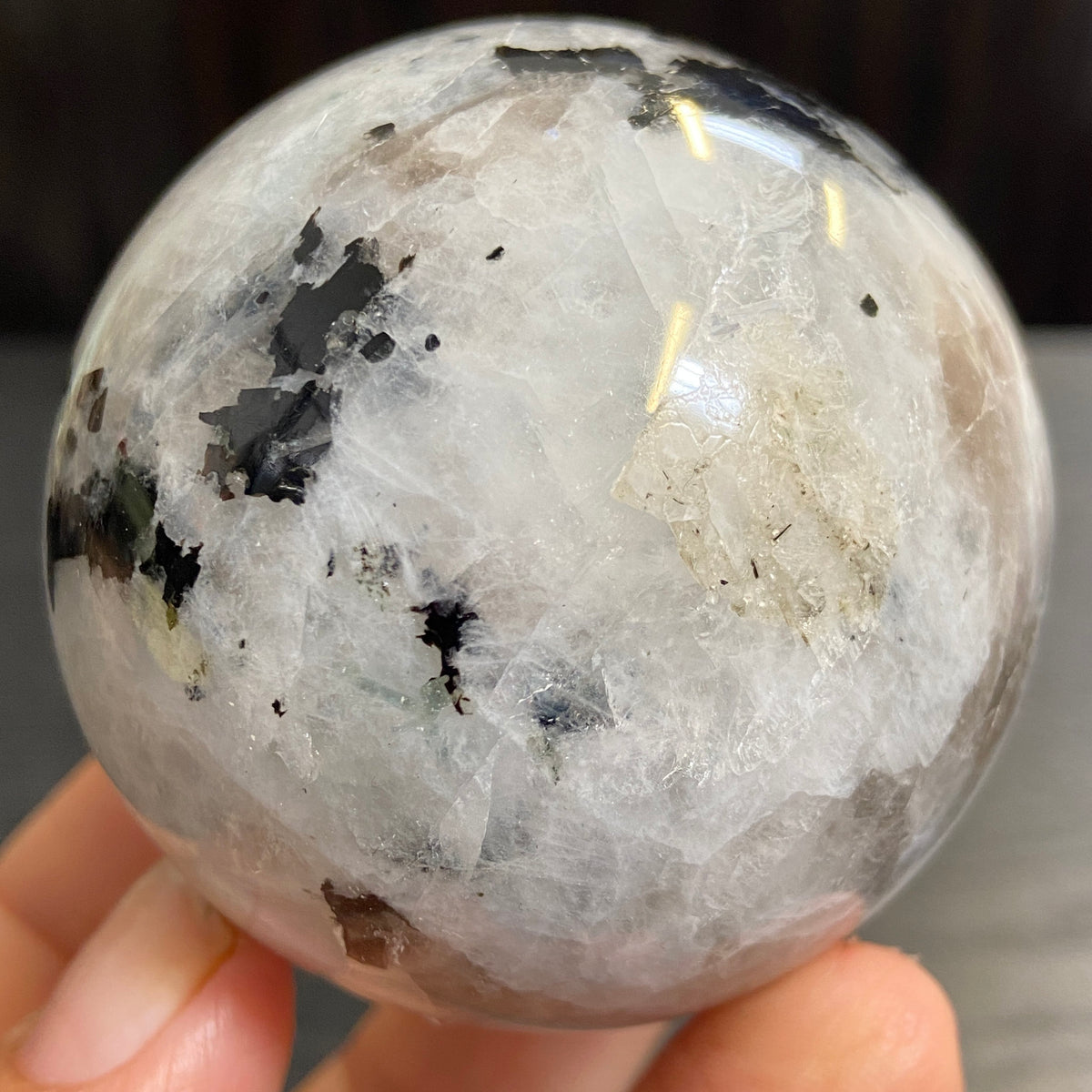 Rainbow Moonstone Sphere – Madagascar