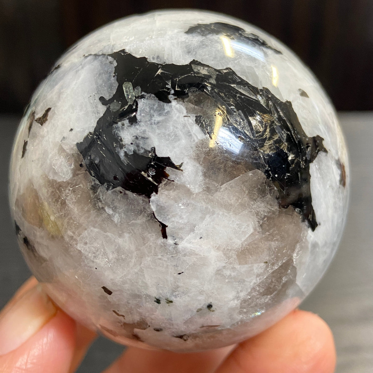 Rainbow Moonstone Sphere – Madagascar