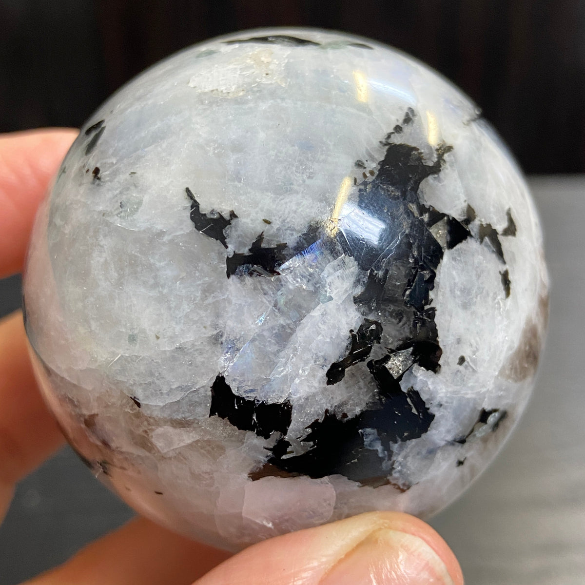Rainbow Moonstone Sphere – Madagascar