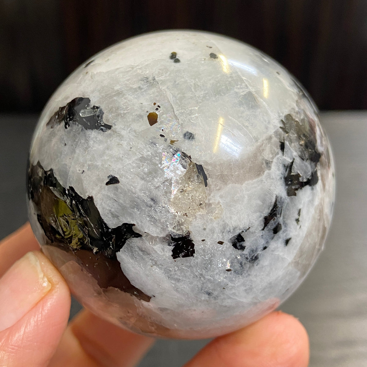 Rainbow Moonstone Sphere – Madagascar