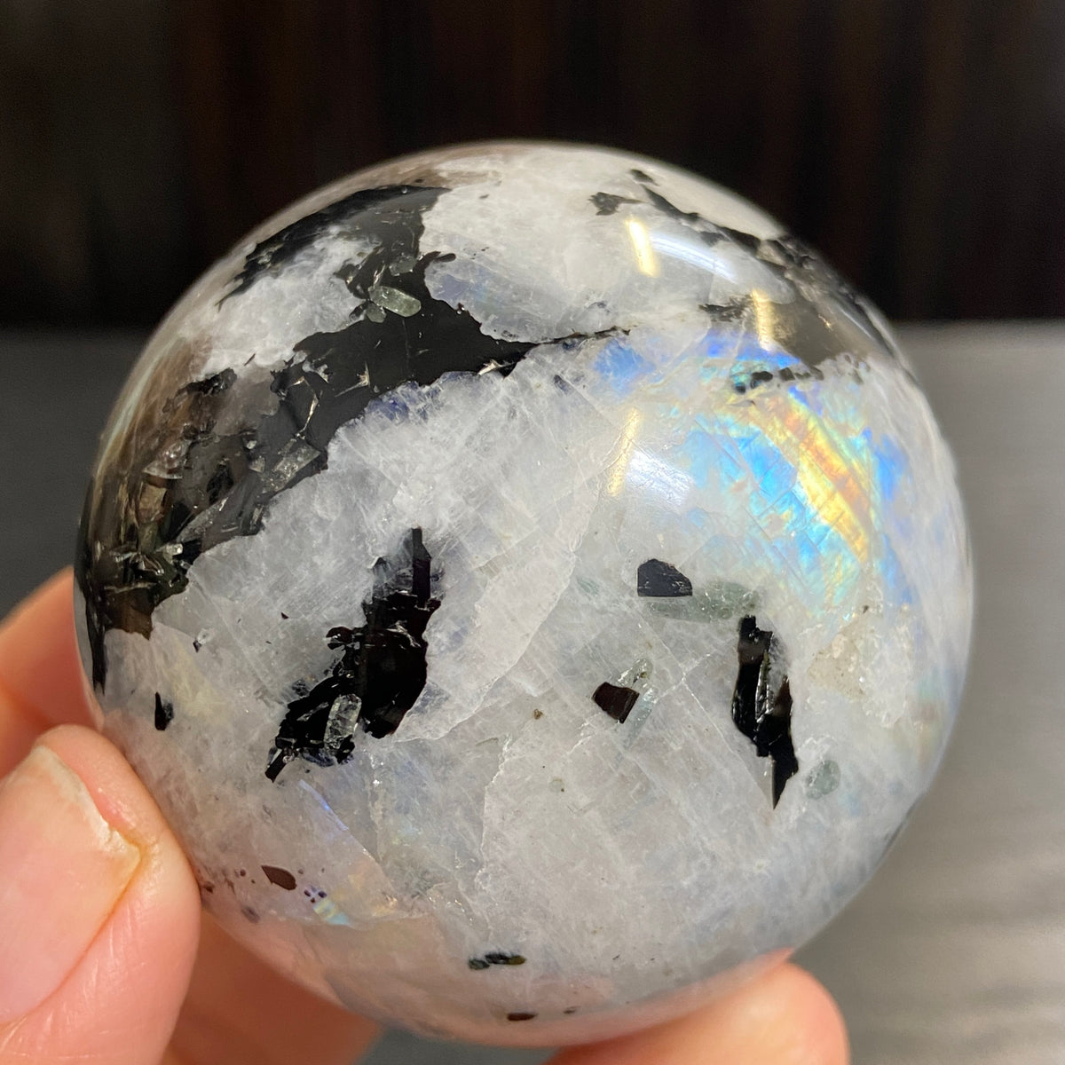 Rainbow Moonstone Sphere – Madagascar