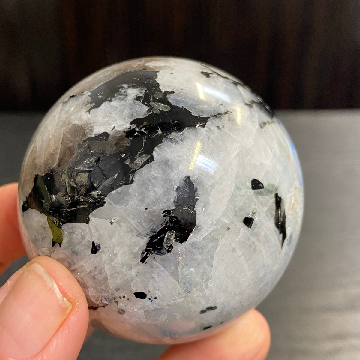 Rainbow Moonstone Sphere – Madagascar